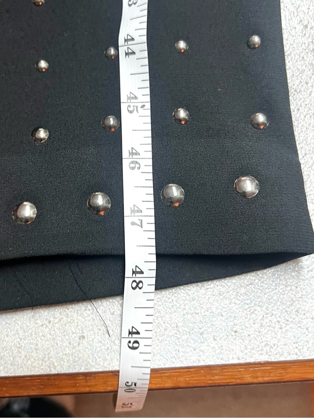 Layered With Love, Black Studded Midi Dress Bodycon Tank Edgy Chic Glam Size M - Picture 12 of 14